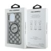 Karl Lagerfeld KLHMP15LHMCKMHK iPhone 15 Pro  6.1 czarny/black IML Monogram Karl&Choupette Head MagSafe